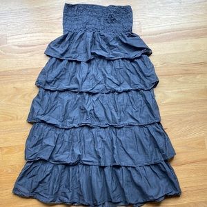 Mossimo Gray Ruffle Skirt